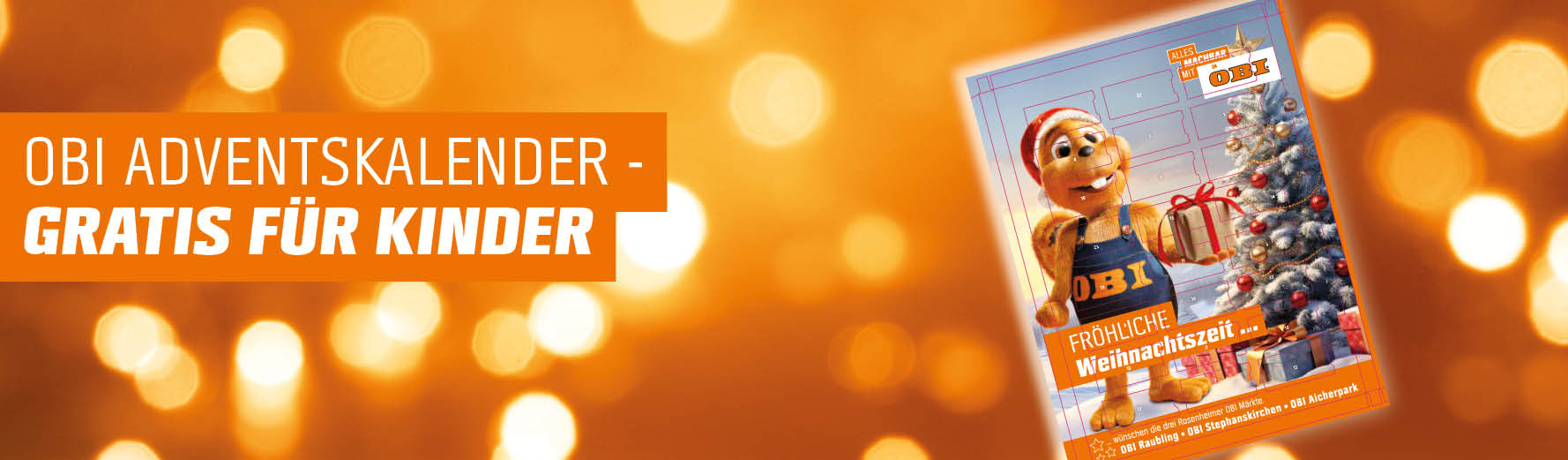 OBI Adventskalender – Gratis für Kinder