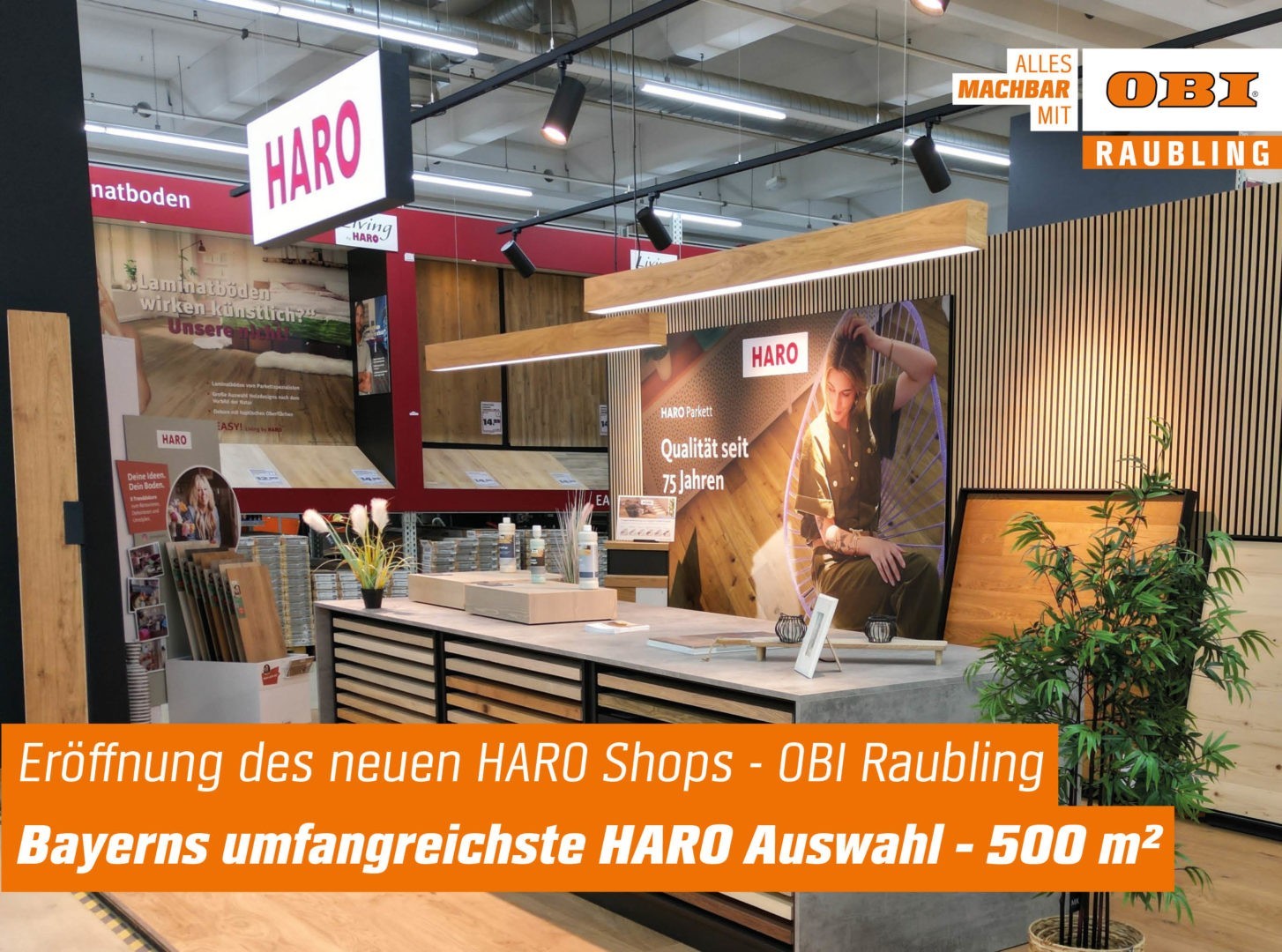 Größte HARO Auswahl Bayerns gibt es jetzt im neu eröffneten HARO Shop im OBI Raubling