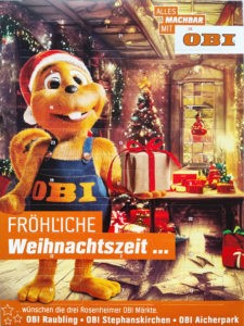 Am 23. November bekommen Kinder in den OBI-Baumärkten gratis Adventskalender