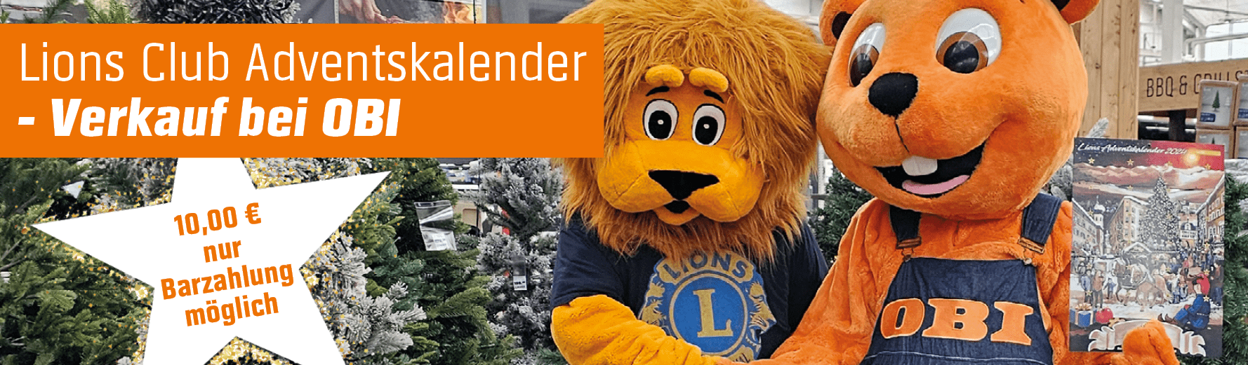 Lions Club Adventskalender – Verkauf bei OBI